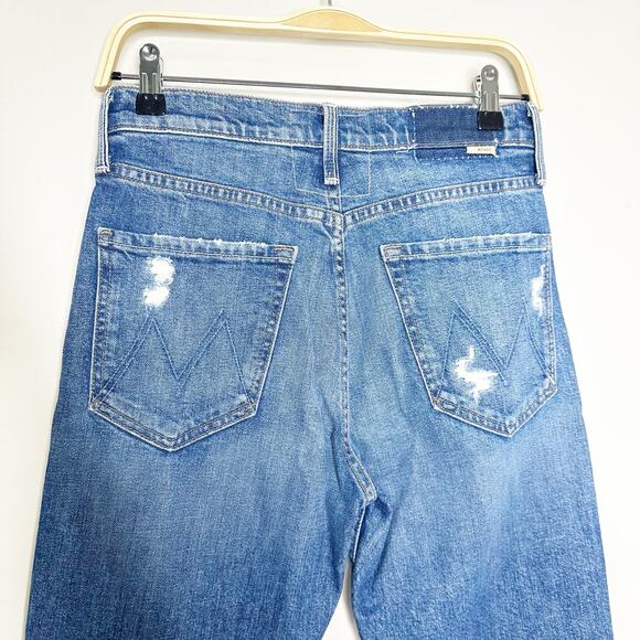 Mother Superior Tom Cat Playing with Scissors Medium Wash Distressed Jeans 27 - Picture 5 of 10